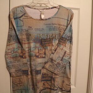 Christopher & Banks Women's 3/4 Sleeve shirt L